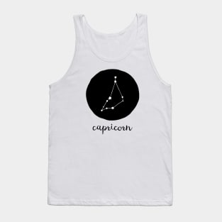 Capricorn Zodiac Constellation Astrological Sign Celestial Art Design Tank Top